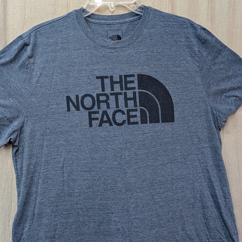 The North Face Mens Blue Heather Half Dome Logo T-Shirt XL AXJW178